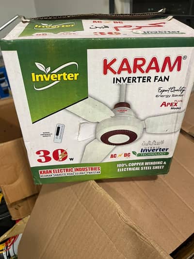 Brand New Karam Inverter Fans for Sale (2 Units)