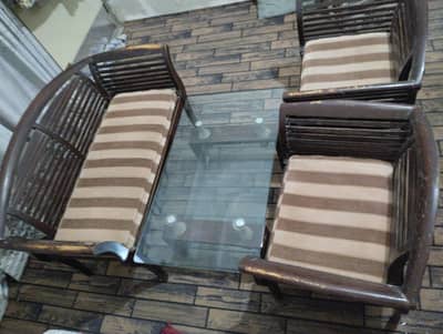 wooden sofa