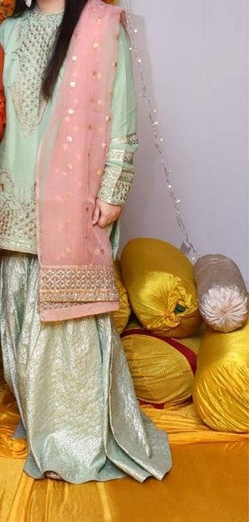 three piece ethnic dress