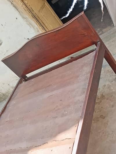 2 Single wooden bed For urgent sale