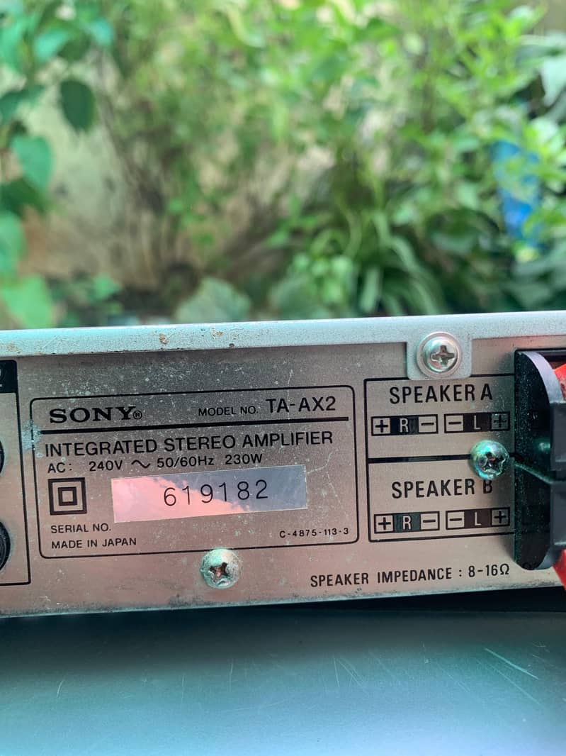 Sony Amplifier 3