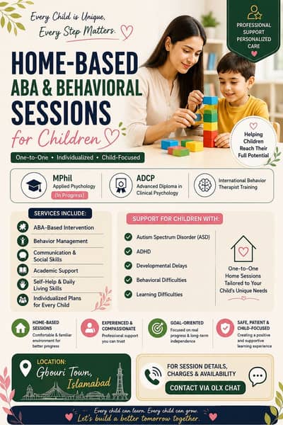 Home-Based ABA & Behavioral Sessions for Children