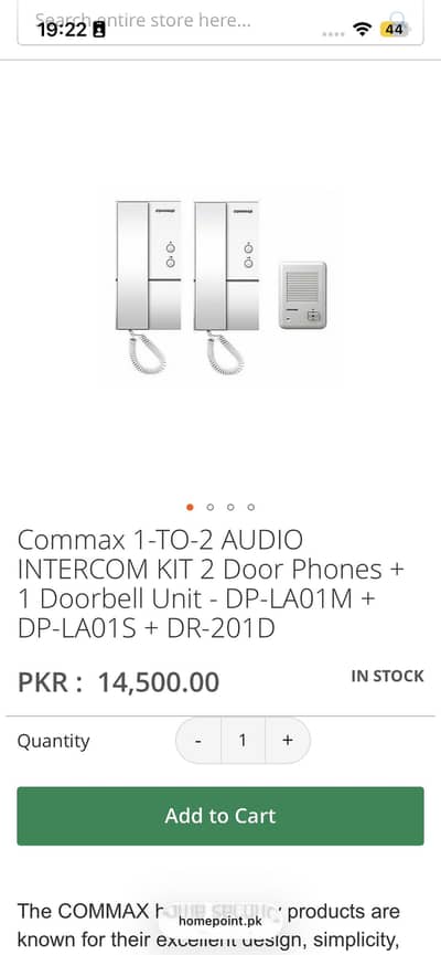 Intercom with 2 phones