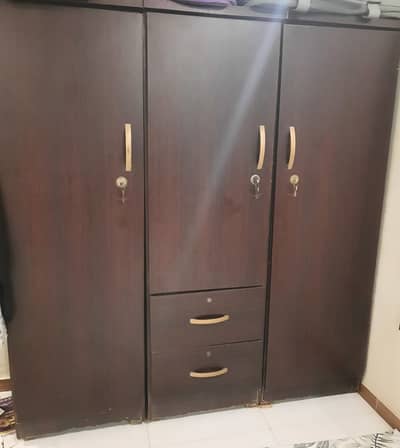 3 Door Lamination Wood (Patex) Wardrobes & Book Shelf