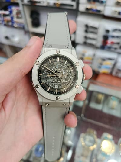 Hublot ⌚ Premium Grey/Black Men’s Watch Free COD