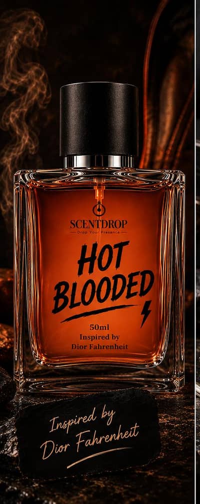 Hot Blooded 50ml – Inspired by Dior Fahrenheit | Premium Men’s Perfume