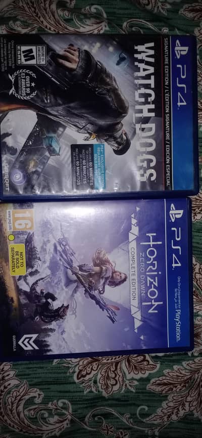 watch dogs & Horizon zero dawn (complete edition)