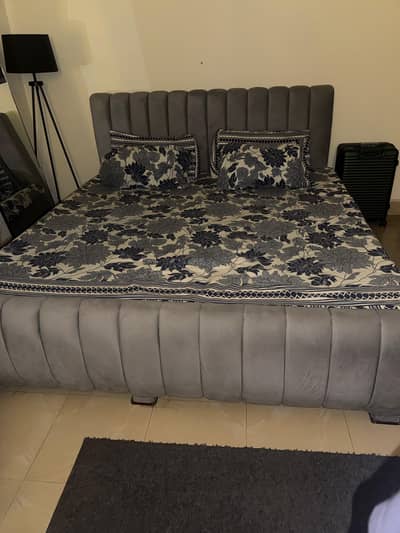 Bed ( light gray velvet)