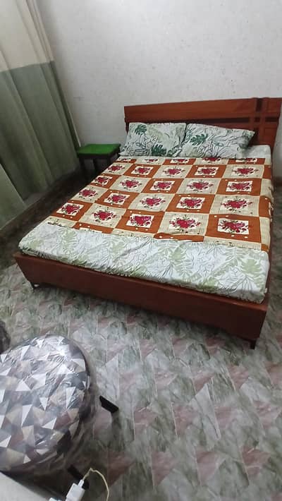 Low Profile Queen size bed with metress