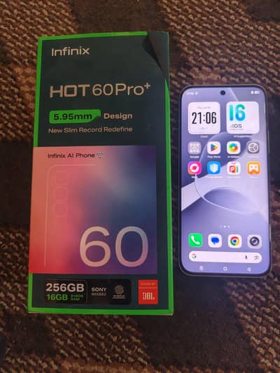 Infinix Hot 60 Pro Plus, 16/256, 10/10 new phone, with warranty