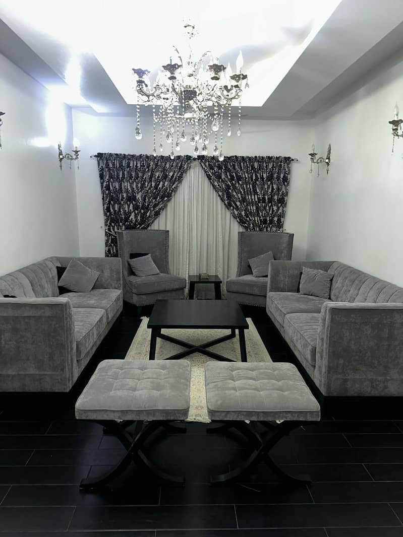Eight seaters sofa with center Table 0