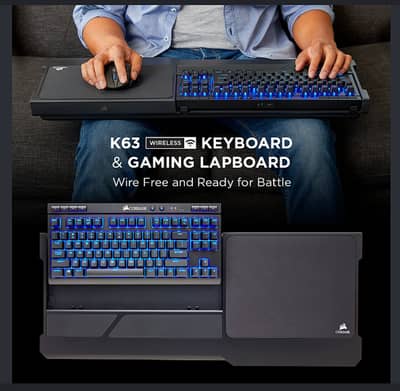 Corsair K63 Lapboard – Use Any 60% Keyboard & Mouse from Your Couch