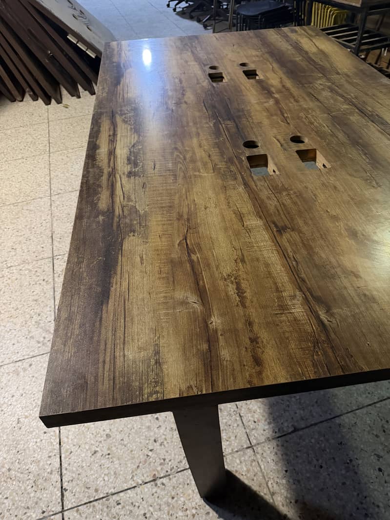 Work station solid wood frame triple sheet 0