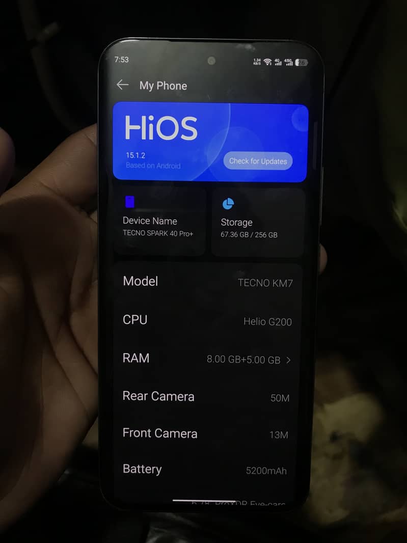 Tecno Spark 40 pro plus 5