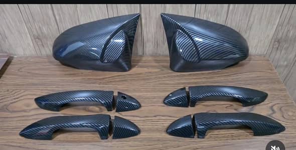 Corolla Carbon Mirror Covers with handles