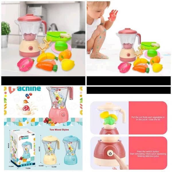 Mini Juicer With Artificial Fruits