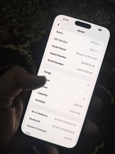 Apple iPhone 15 Pro Max contact on 03091277721