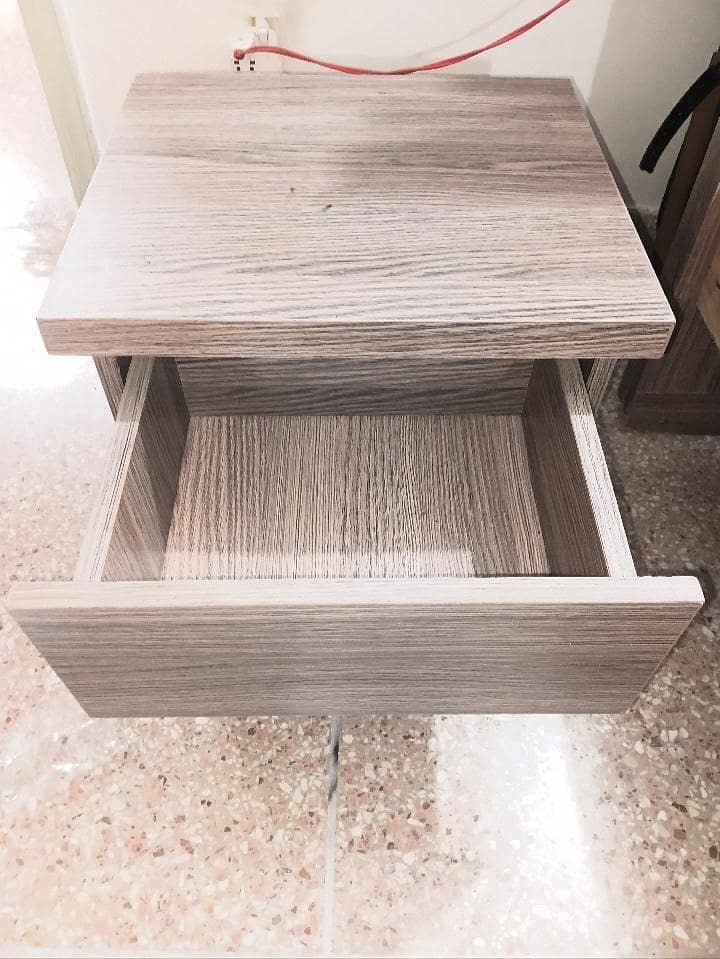 King Size Bed with Side Table 2