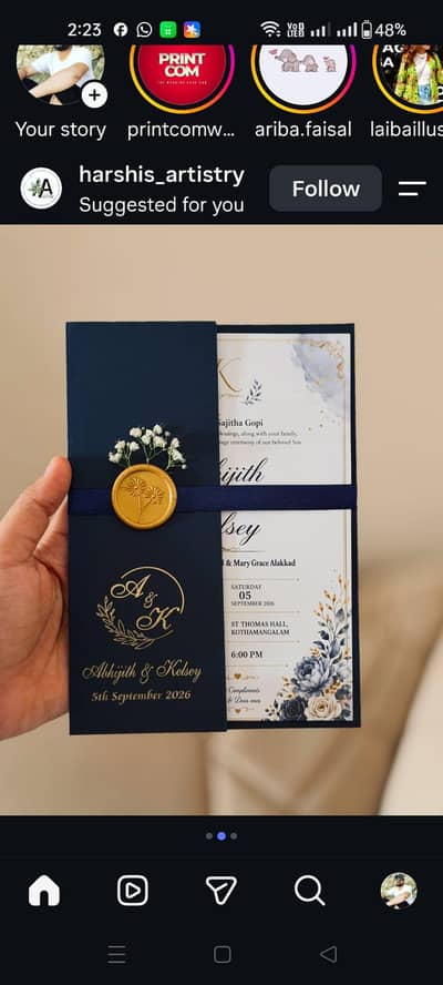 wedding card