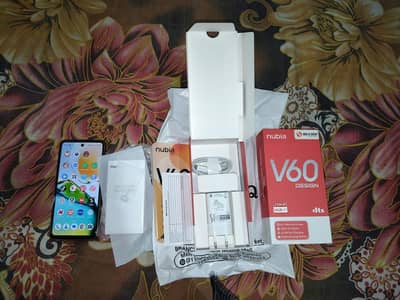 nubia v60 design 256gb memory 6+10 GB ram 3 month warrenty
