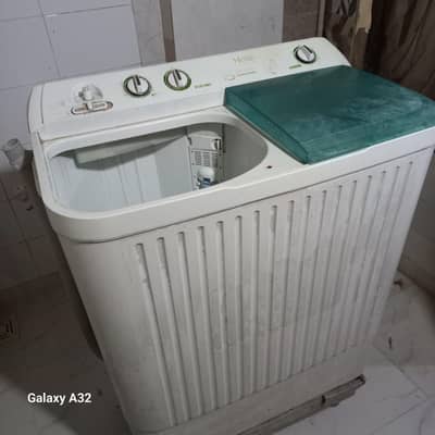Urgent sale of  good condition semi automatic washing machine .