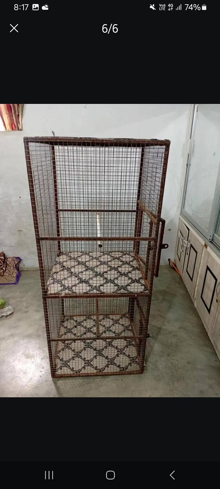 یہ پنجرا میں نے خود بنوایا تھا. 1