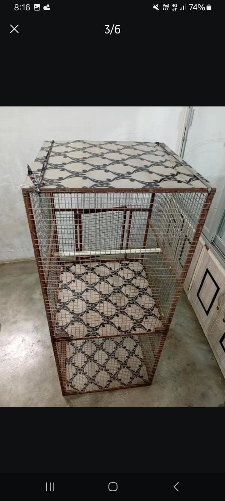یہ پنجرا میں نے خود بنوایا تھا. 2