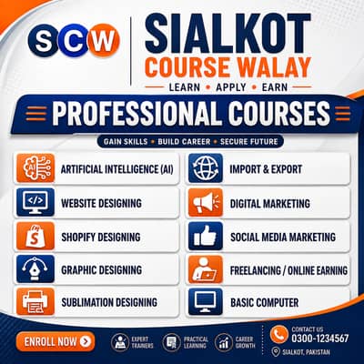 IT & Online Earning Courses in Sialkot | AI, Digital Marketing courses
