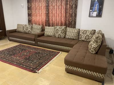 L shape 8-9 seater sofa set
