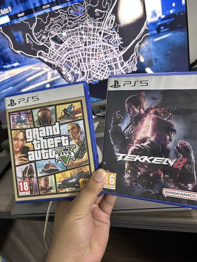 Tekken 8 and Gta 5 for Ps5 in best condition