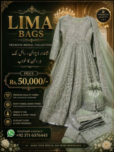 Luxury Mint Green Heavy Dabka & Zardozi Embroidered Silk Dress
