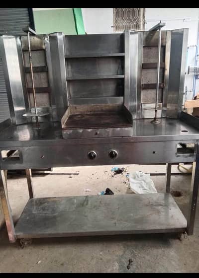 Shawarma machine counter