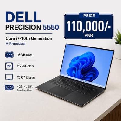 Dell Precision 5550 | 4GB NVIDIA Graphics Card