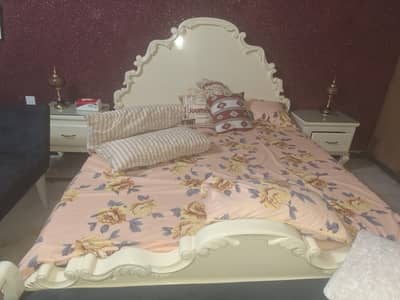 King size bed made with pure wood