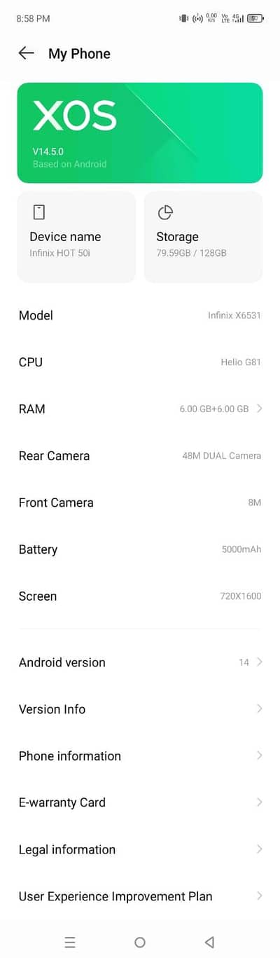 Infinix Hot 50i
