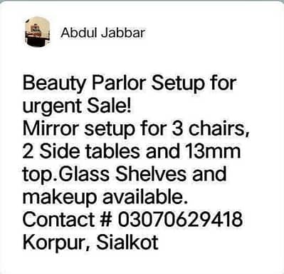 Beauty Parlor Complete Setup