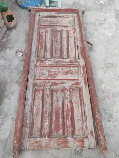Wooden Door pure wood in good condition 3.5" by 6.5"