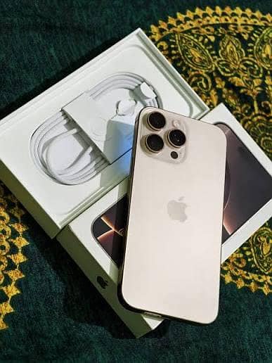 Iphone 16 pro max mobile phone complete box