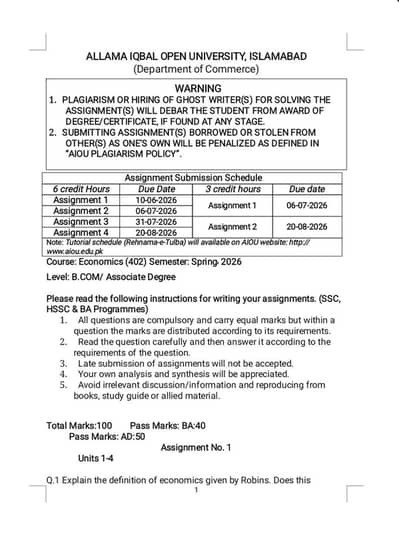 Allama Iqbal university, virtual university assignment writing