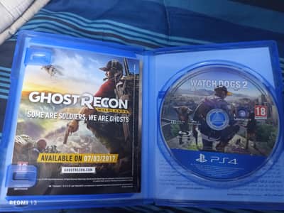 watch dogs 2 used but just like new  Cd