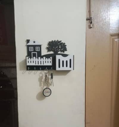 Modern Abstract kye & Mobile Holder