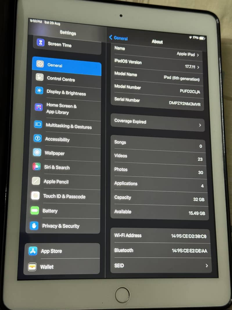 Apple ipad 0