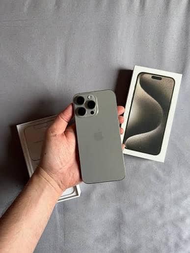 Iphone 15 pro max mobile phone complete box