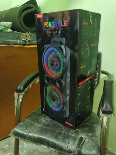 Double 8*8 Inch large Bluetooth Speaker  - Wireless Mic 03190252896