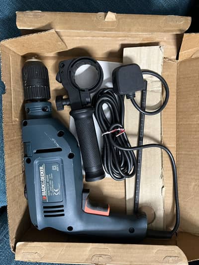 Genuine BLACK+DECKER Imported 13mm 750W Drill + 100-Piece Bit Set