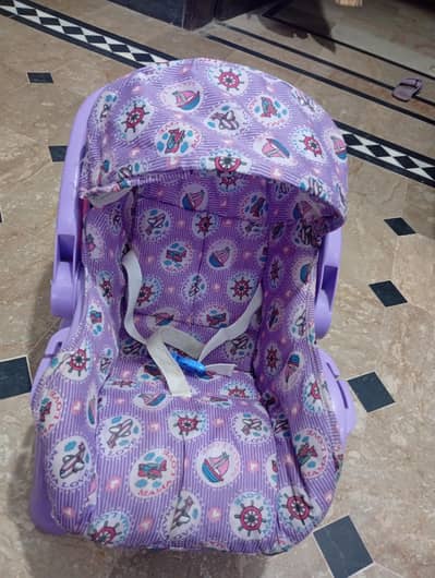 3 in one baby cot, swing and car seat with canopy