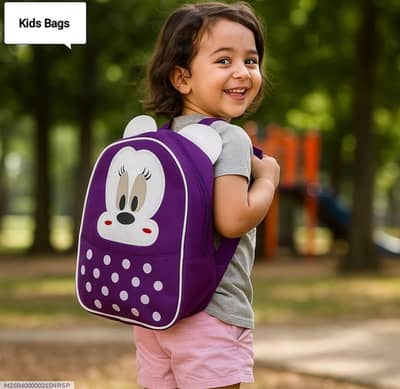 Minnie Mouse Backpack for Kids Purple Nylon School Travel