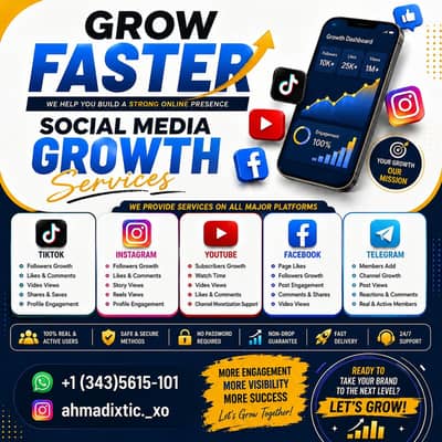 Grow Your Brand With Powerful Social Media Growth Services