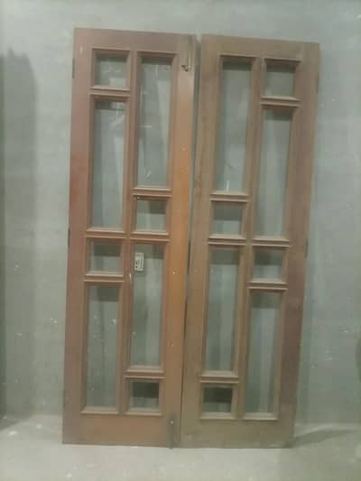 Wooden Door and Wooden Tarace Gril