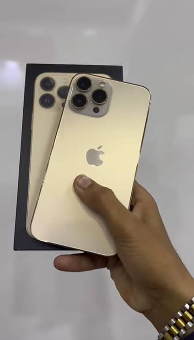 Apple iPhone 13 Pro Max PTA approved Gold Colour with box
